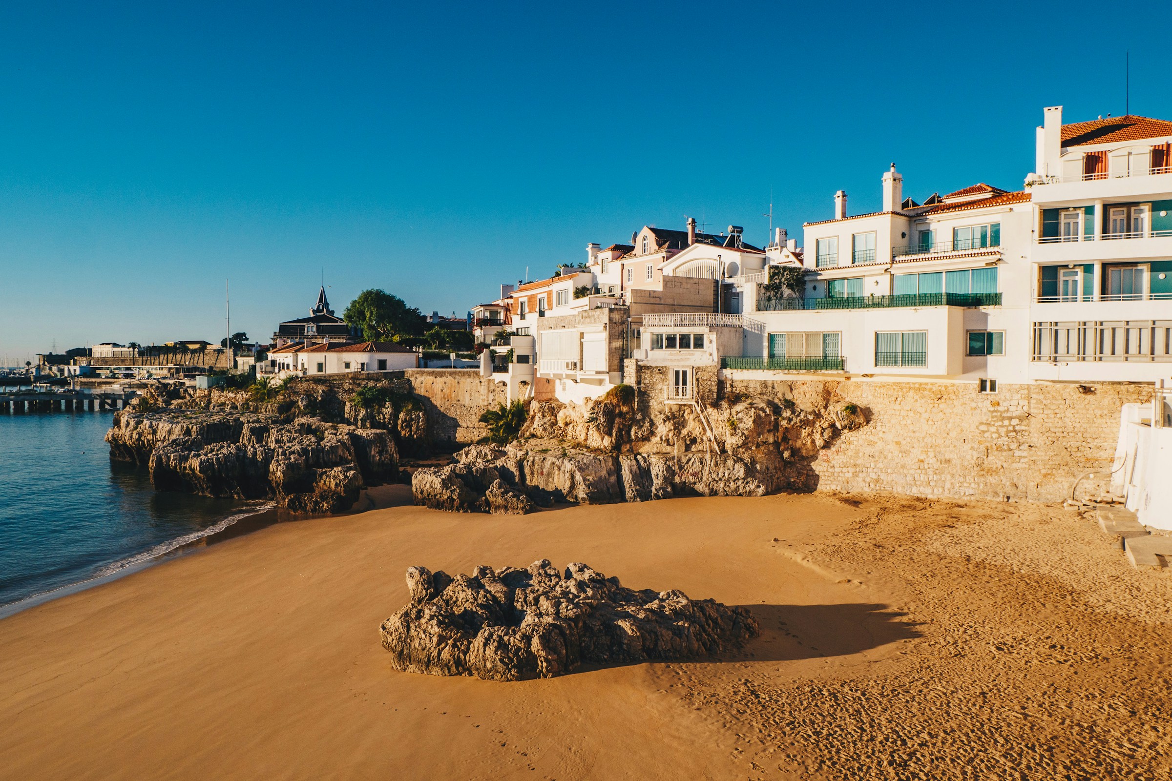 Cascais coastal town from above